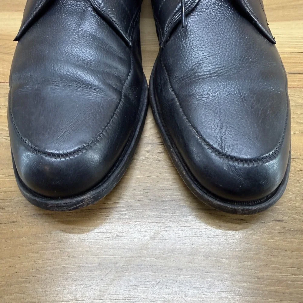Berkeley Square‎ Custom Grade Mens 11 B/AA Black Leather Dress Shoes Oxfords